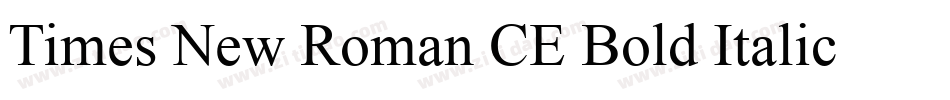 Times New Roman CE Bold Italic字体转换
